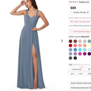Azazie Julie Bridesmaid Dress - Twilight A2